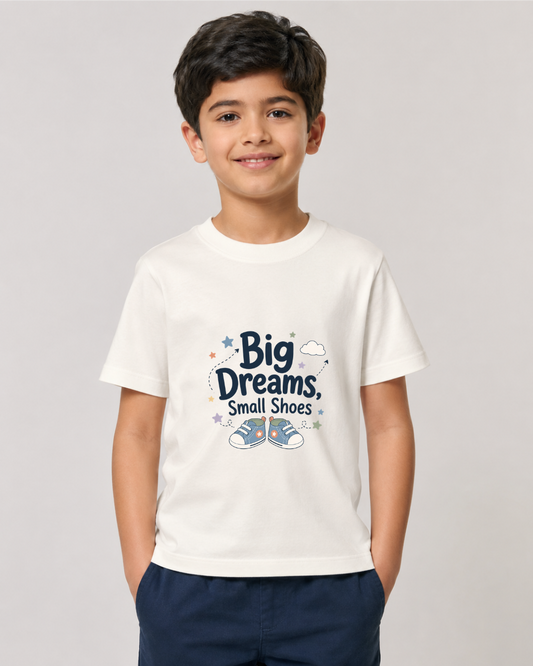 Big Dreams, Small Shoes | Kids Crew T-Shirt